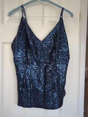 Alice & Trixie Midnight Blue Sequin Camisole